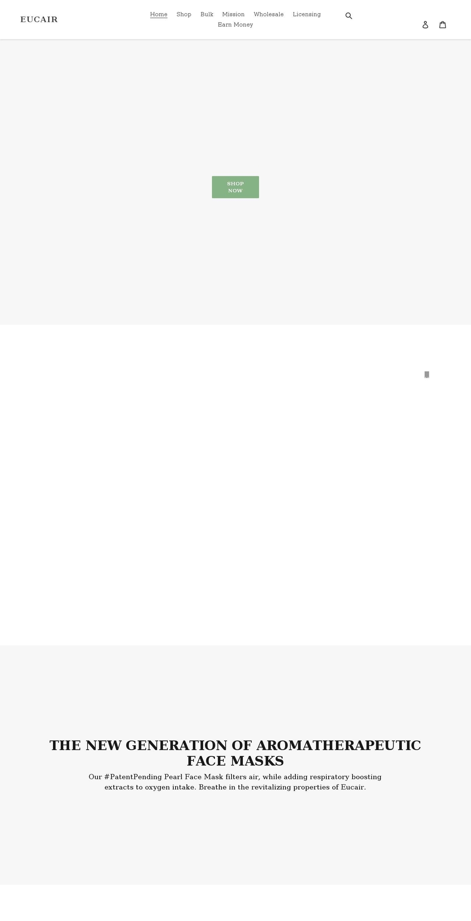 eucair.com shopify website screenshot