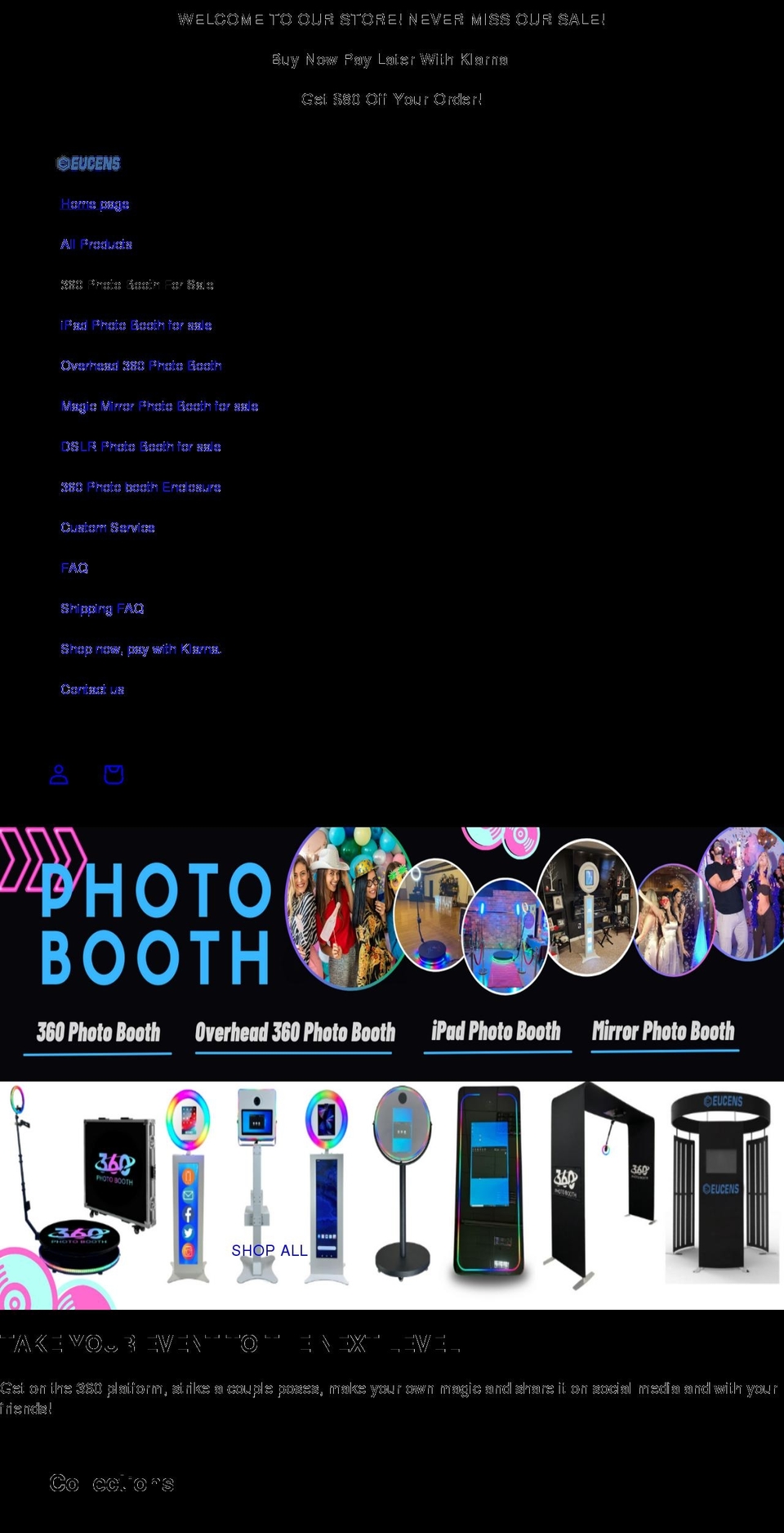 eucens.com shopify website screenshot