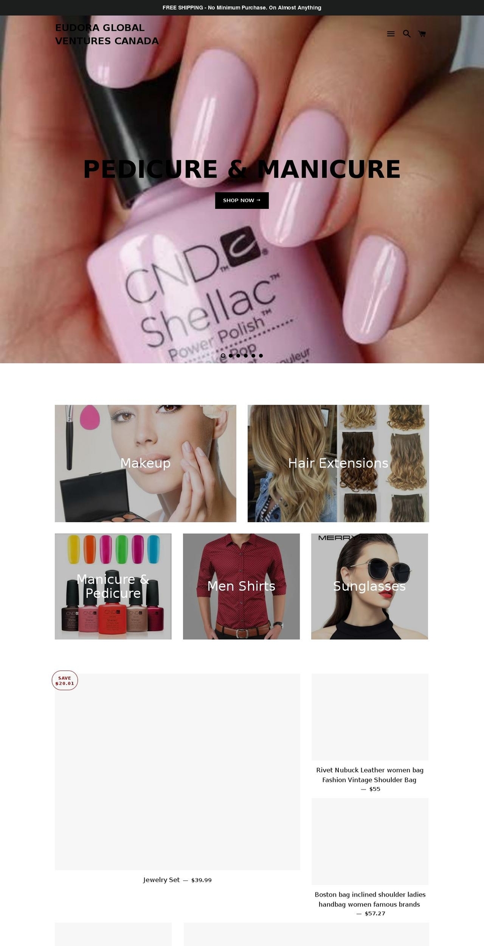 eudoragv.com — Shopify storefront screenshot