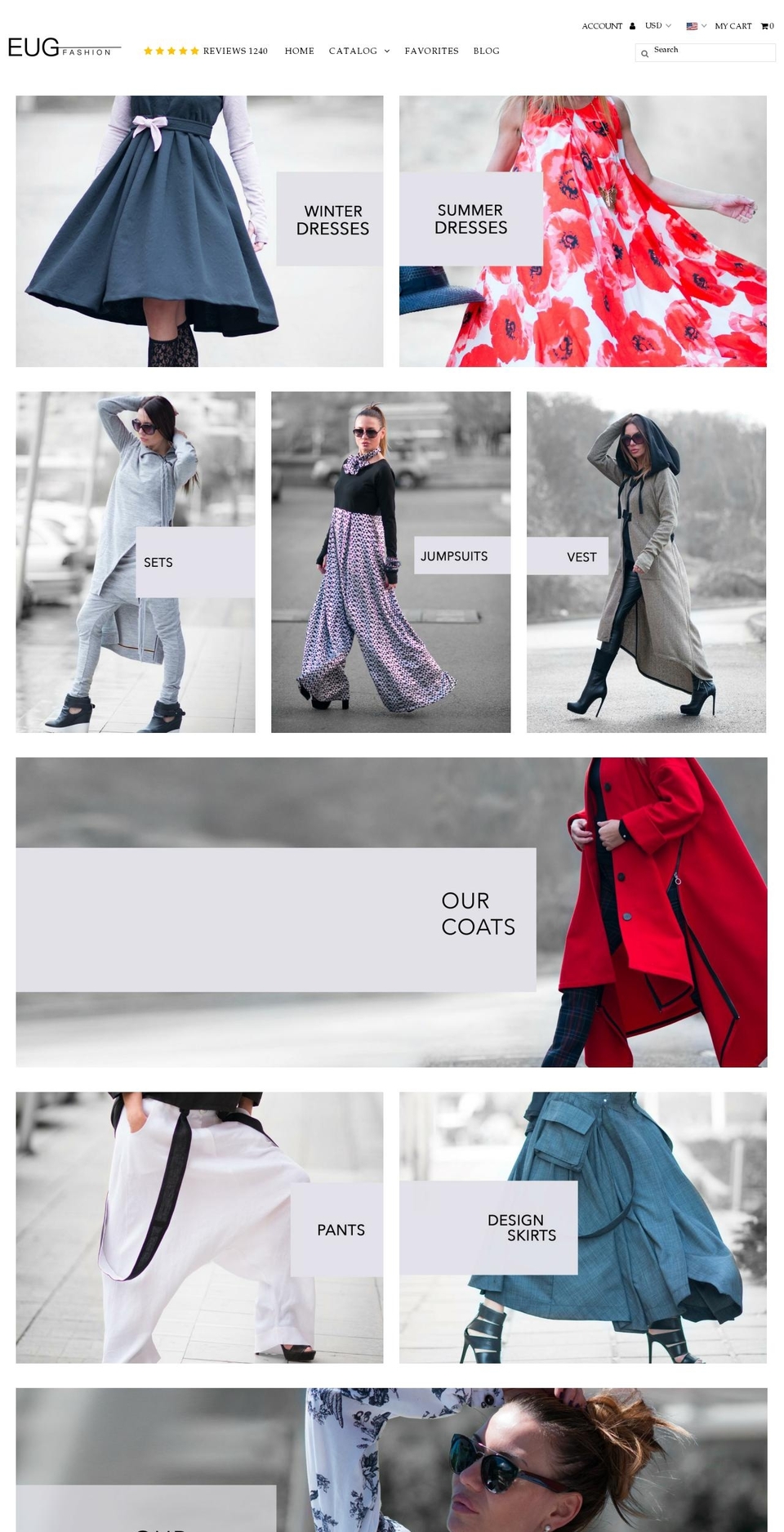 eug.fashion shopify website screenshot