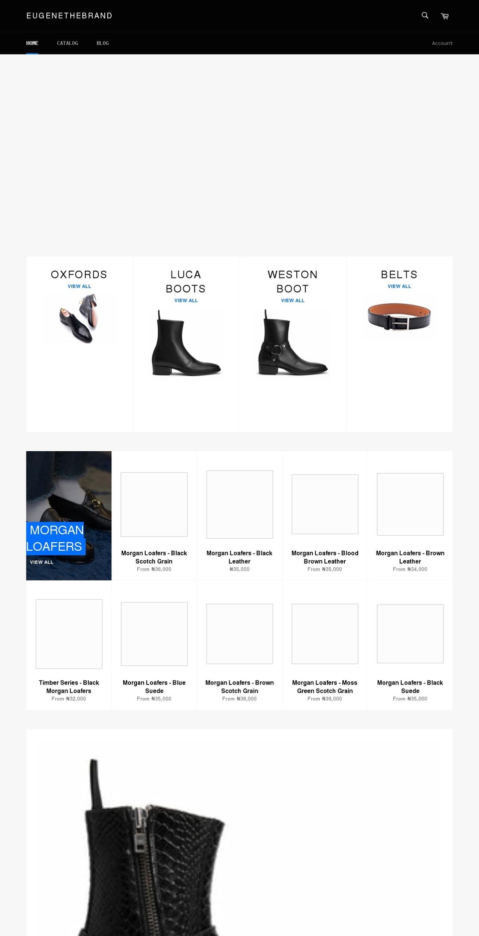 eugenethebrand.com shopify website screenshot