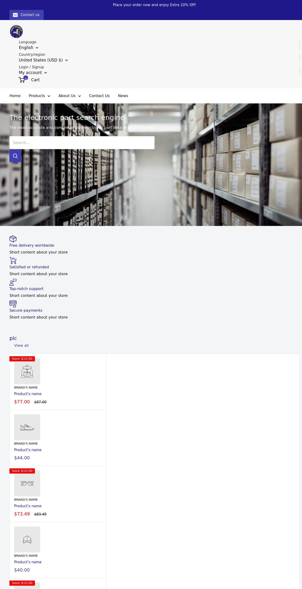 euosource.com shopify website screenshot