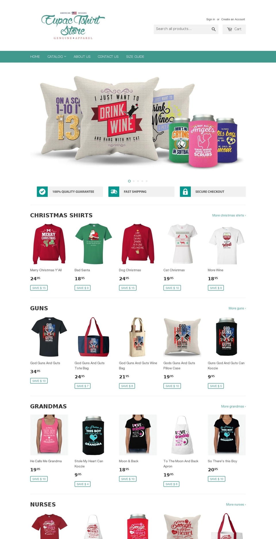 standard-trexify-theme Shopify theme site example eupactshirtstore.com