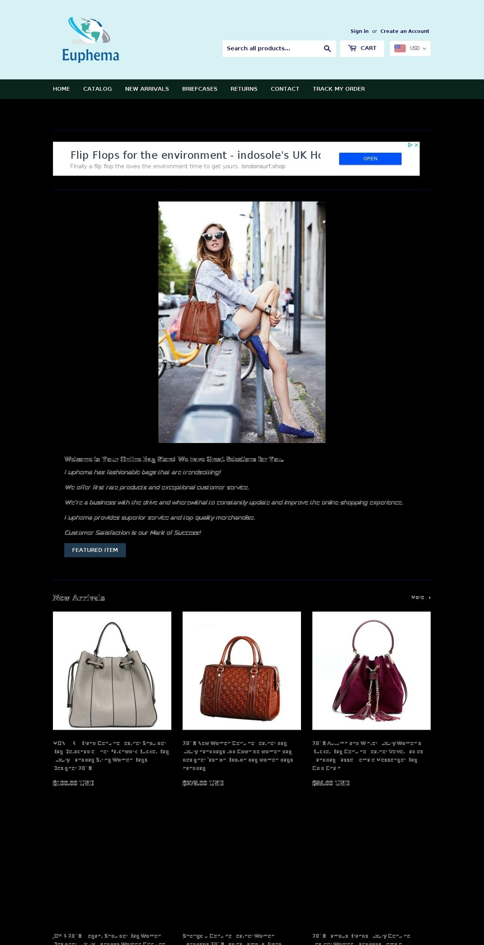 euphema.com — Shopify storefront screenshot