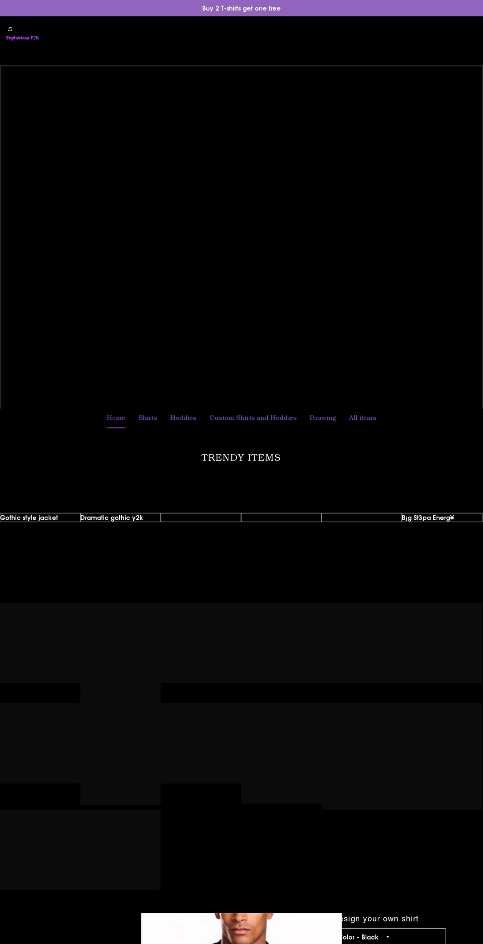 euphoriaaa-f21s.myshopify.com shopify website screenshot