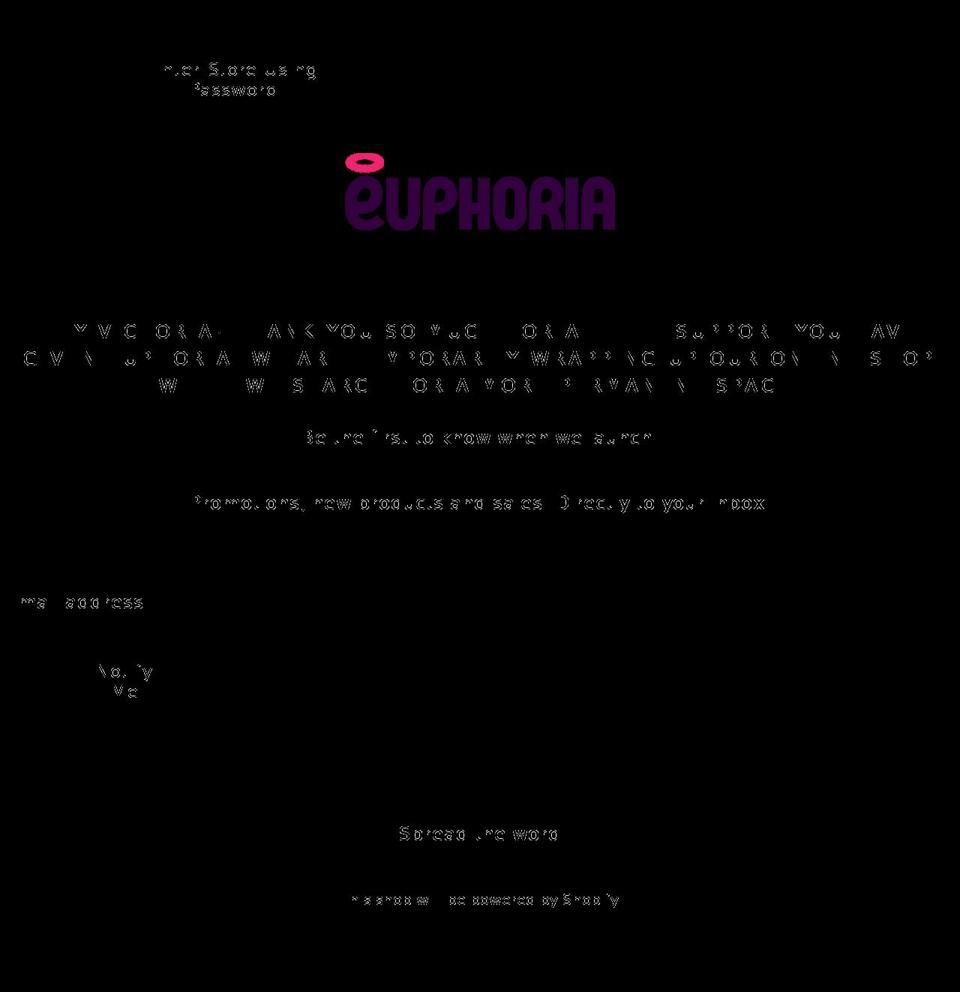 euphoriabakery.co shopify website screenshot