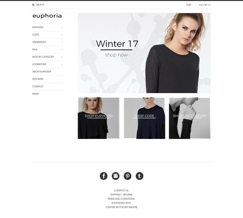 euphoriadesign.co.nz shopify website screenshot