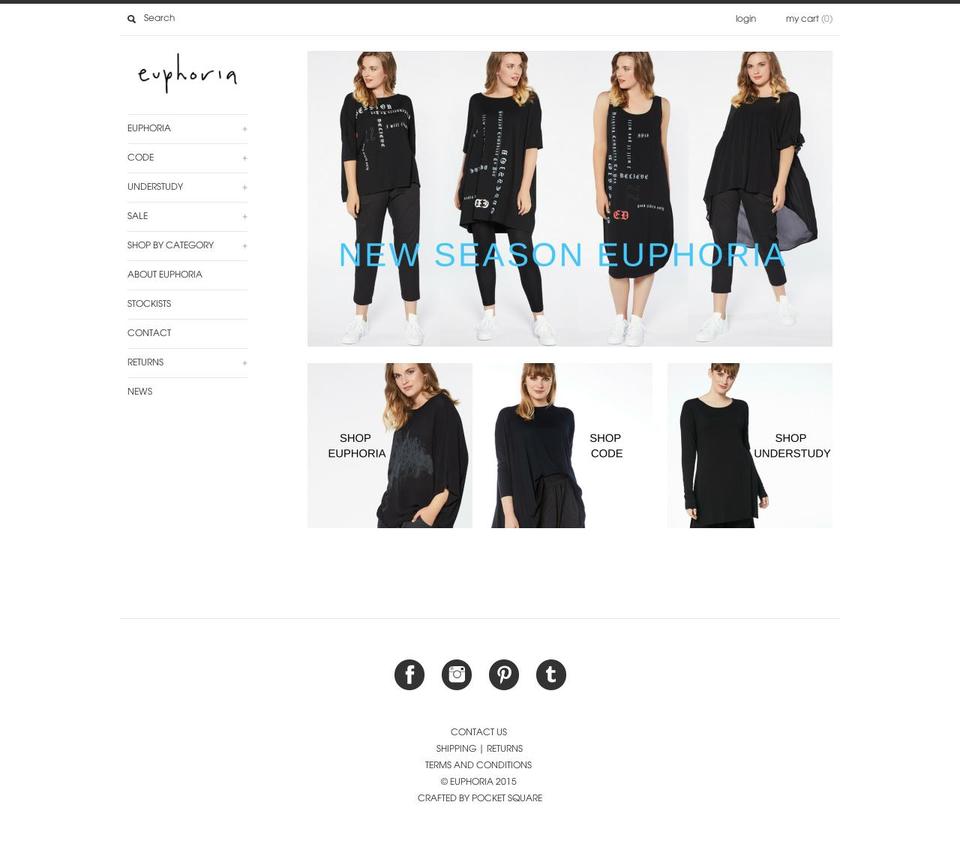 euphoriadesign.com — Shopify storefront screenshot