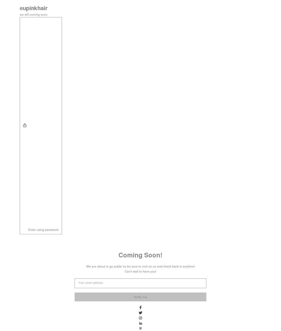 eupinkhair.com shopify website screenshot