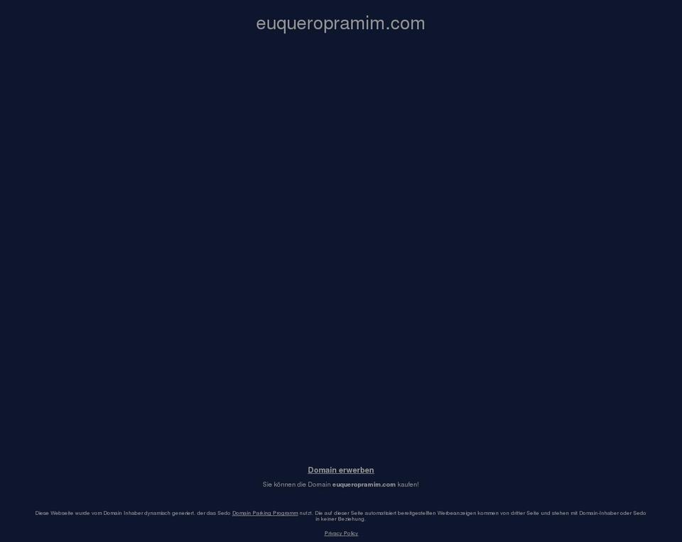 euqueropramim.com shopify website screenshot