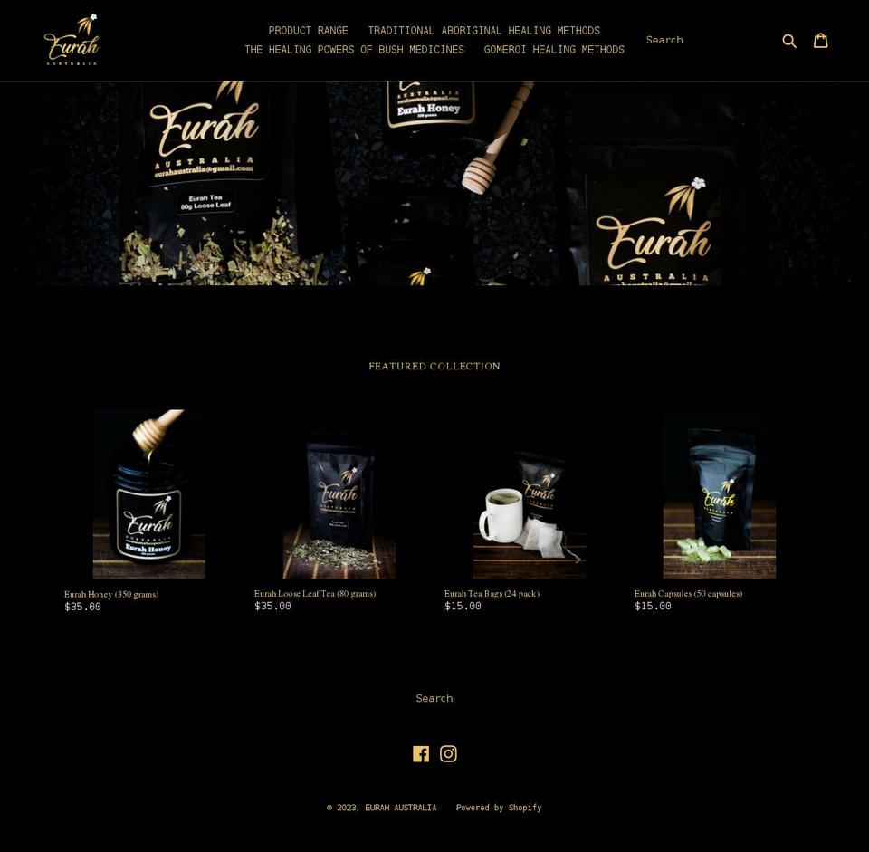 eurahaustralia.com.au shopify website screenshot
