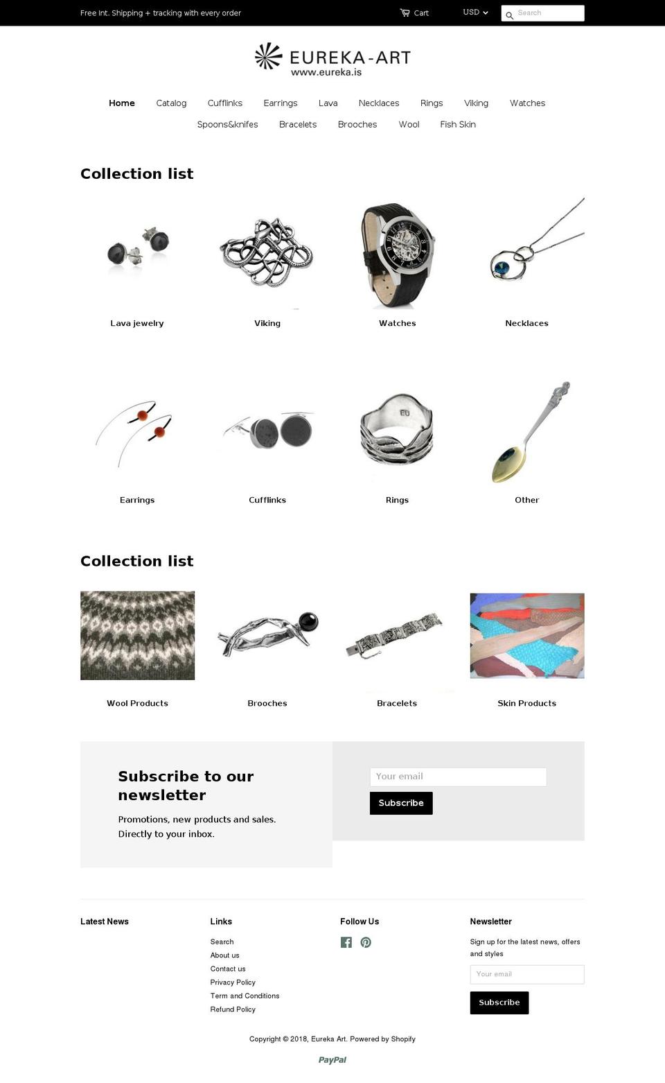 eureka.is shopify website screenshot