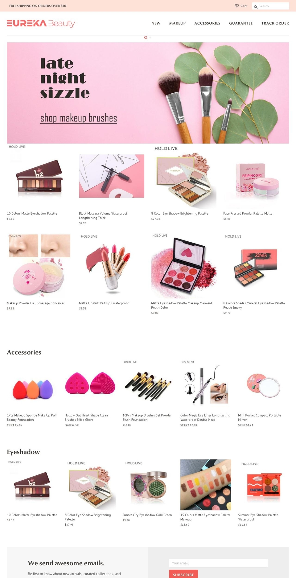 eurekabeauty.com — Shopify storefront screenshot