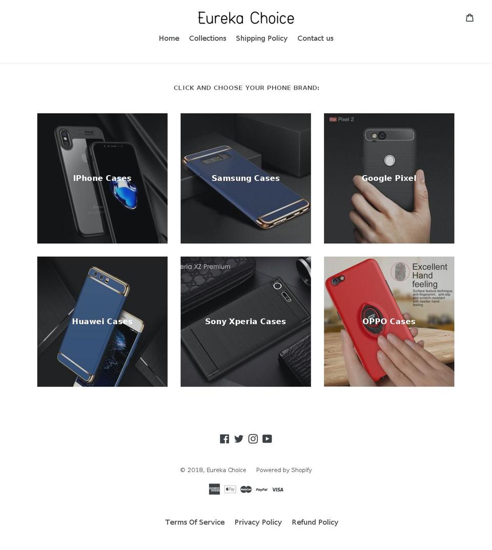 eurekachoice.com — Shopify storefront screenshot
