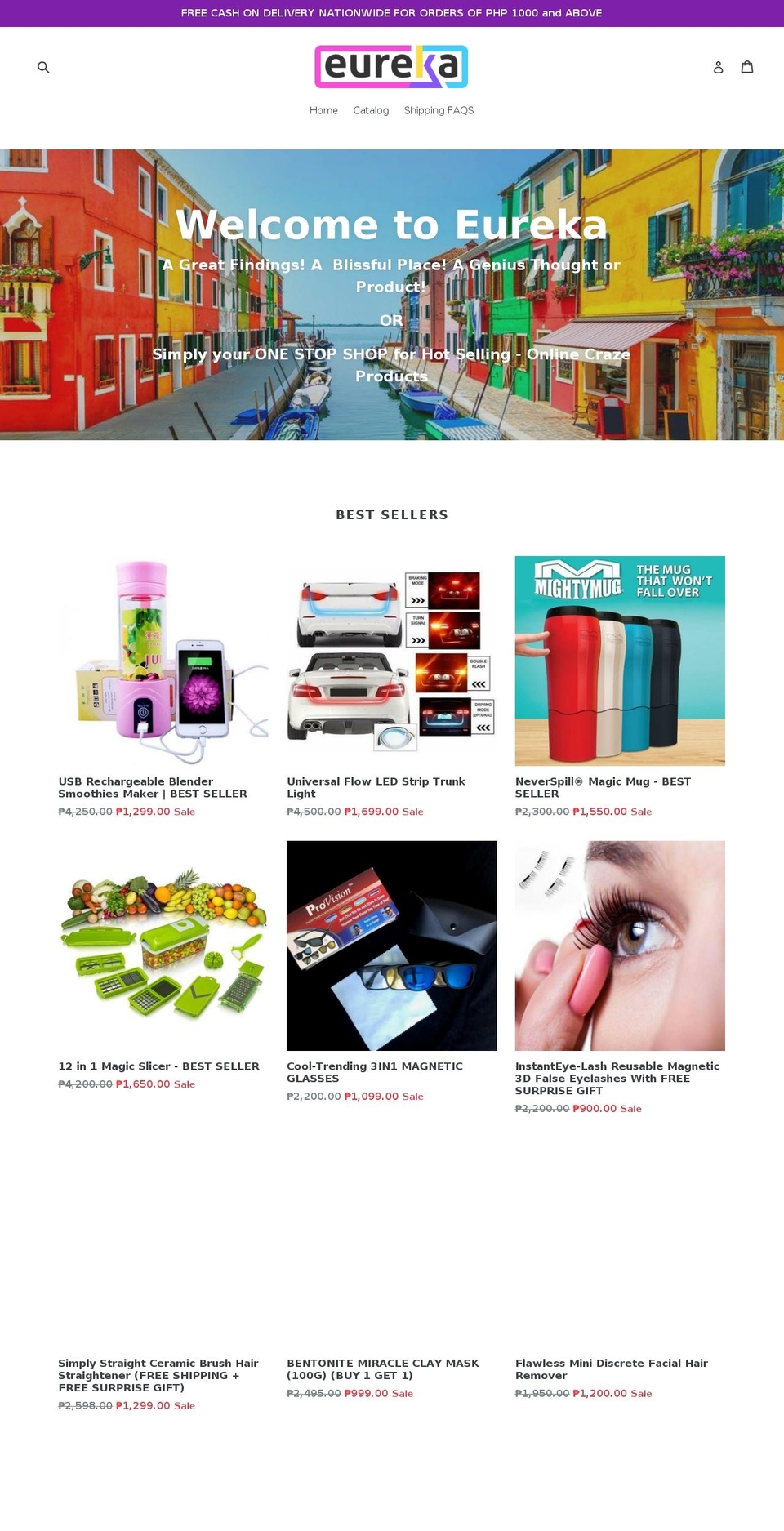eurekashoppe.com — Shopify storefront screenshot