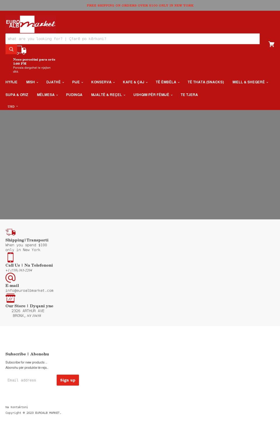 euroalbmarket.com — Shopify storefront screenshot