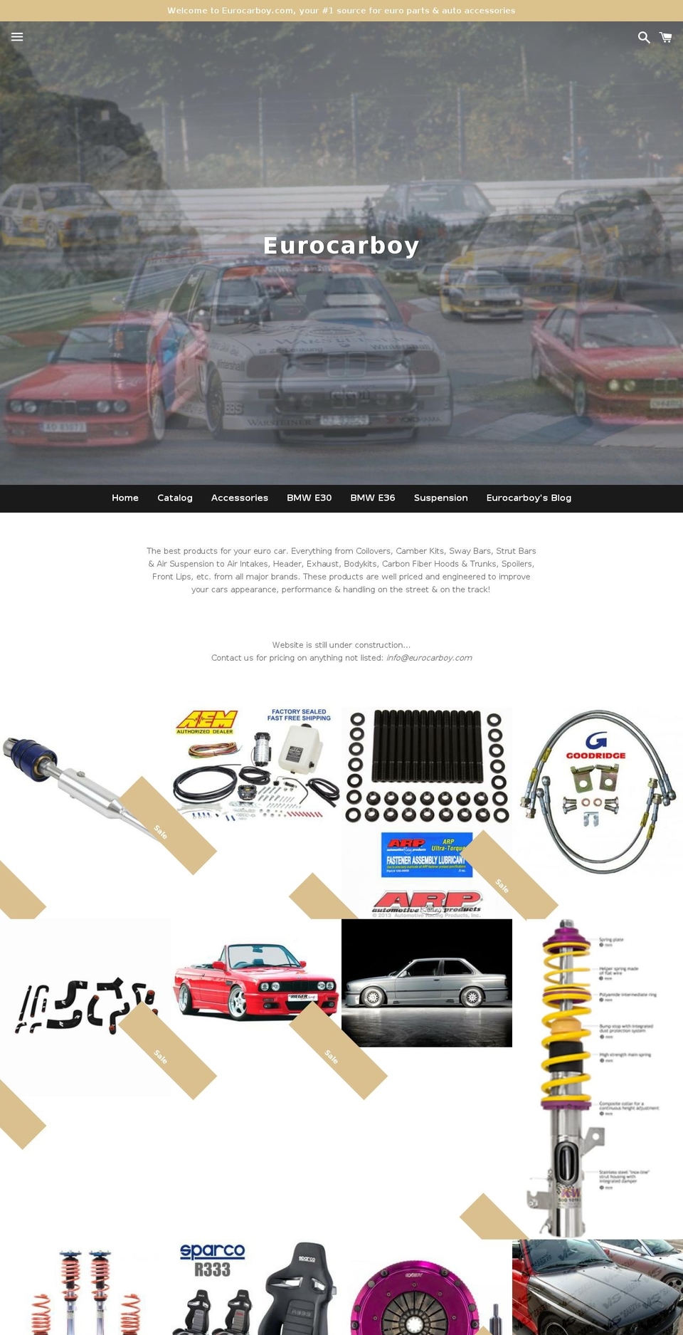 eurocarboy.com — Shopify storefront screenshot
