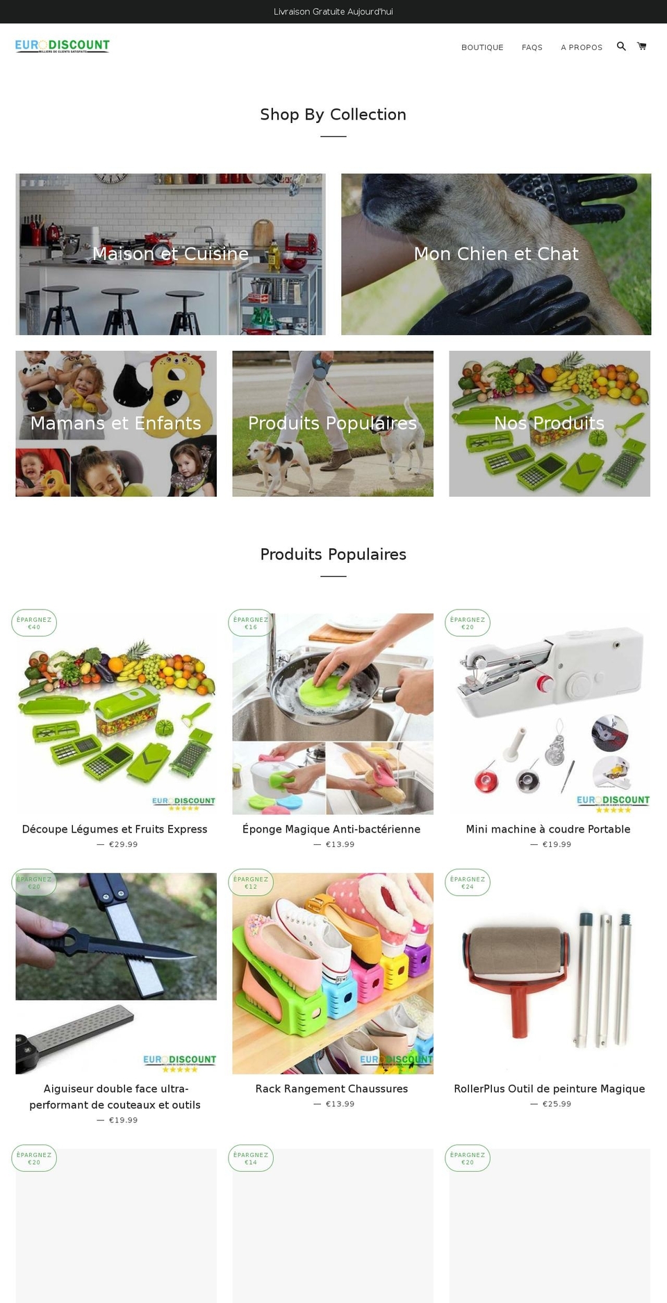 eurodiscount.net shopify website screenshot