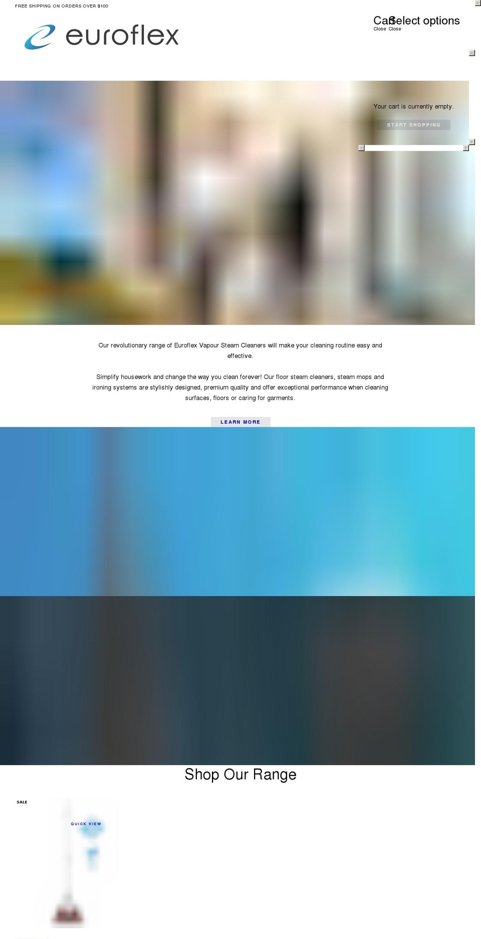 euroflex.com.au shopify website screenshot