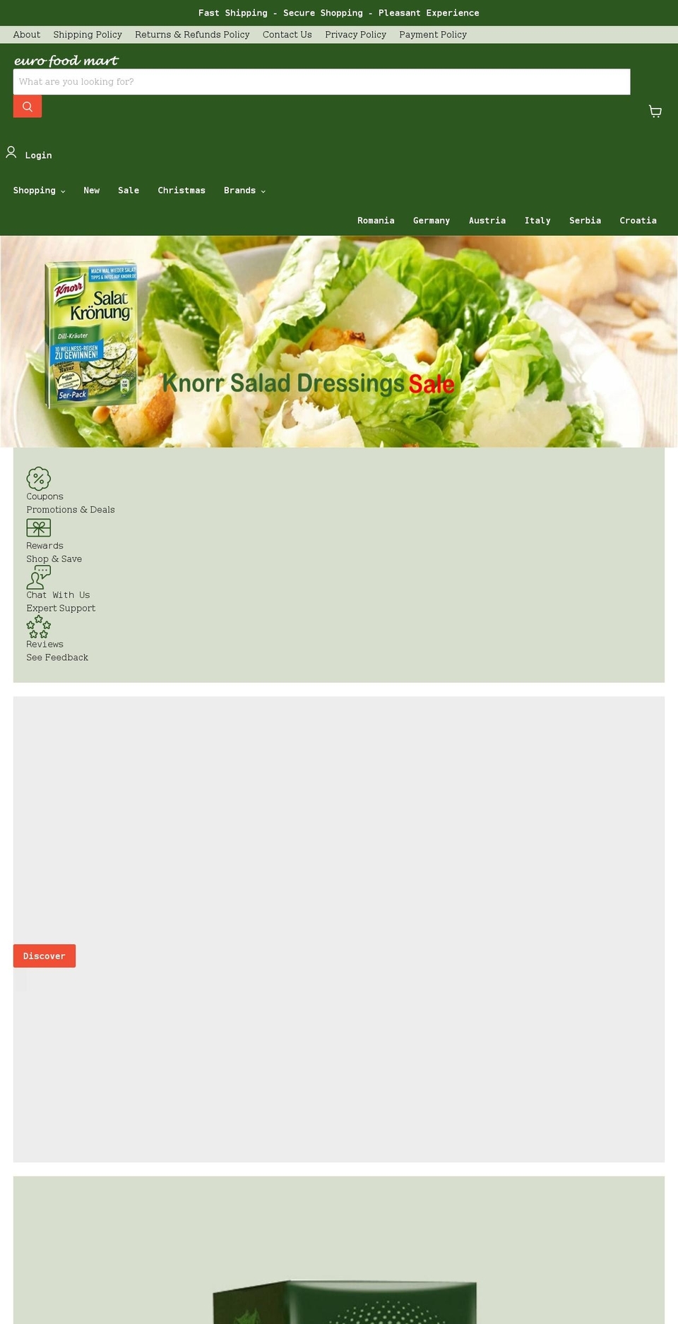 eurofoodmart.com shopify website screenshot