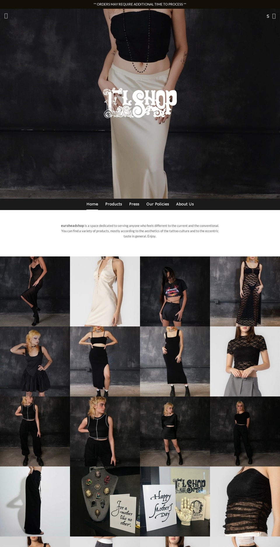 euroheadshop.com shopify website screenshot