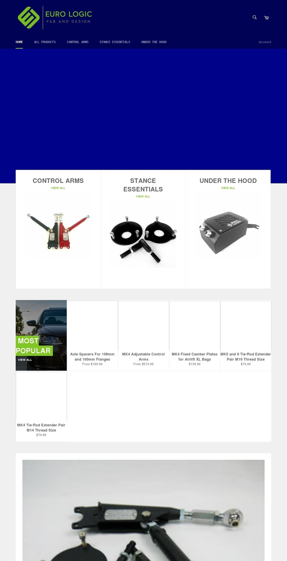 eurologicparts.com shopify website screenshot