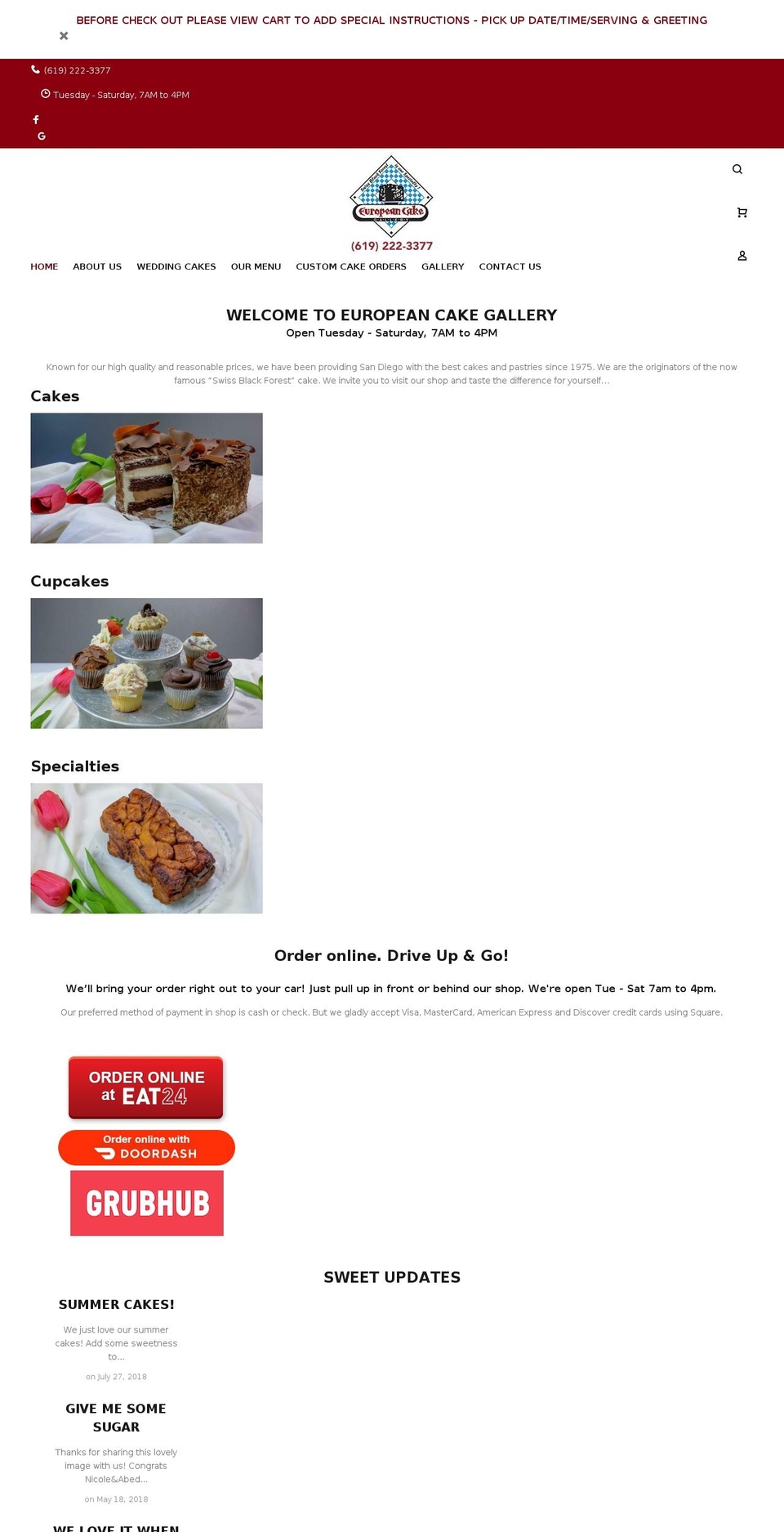 install-me-yourstore-v3-0-0 Shopify theme site example europeancakegallery.com