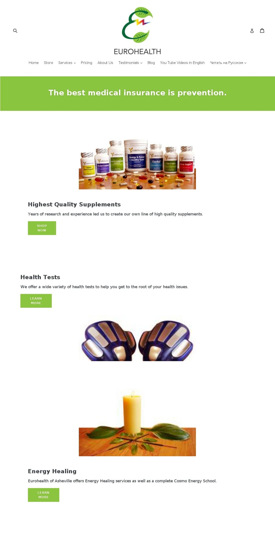 europeandetox.com — Shopify storefront screenshot