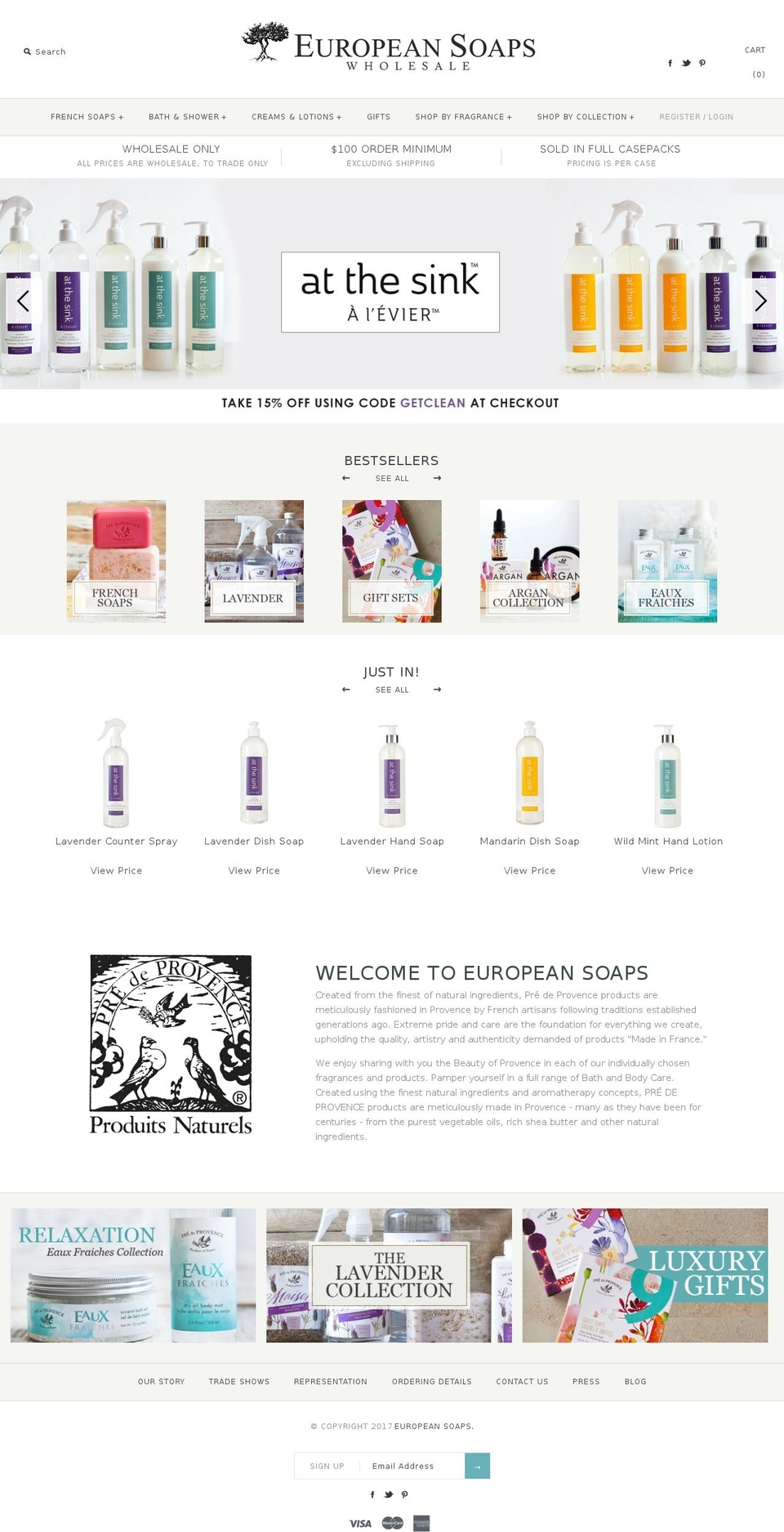 ES Main Theme - October Shopify theme site example europeansoaps.com