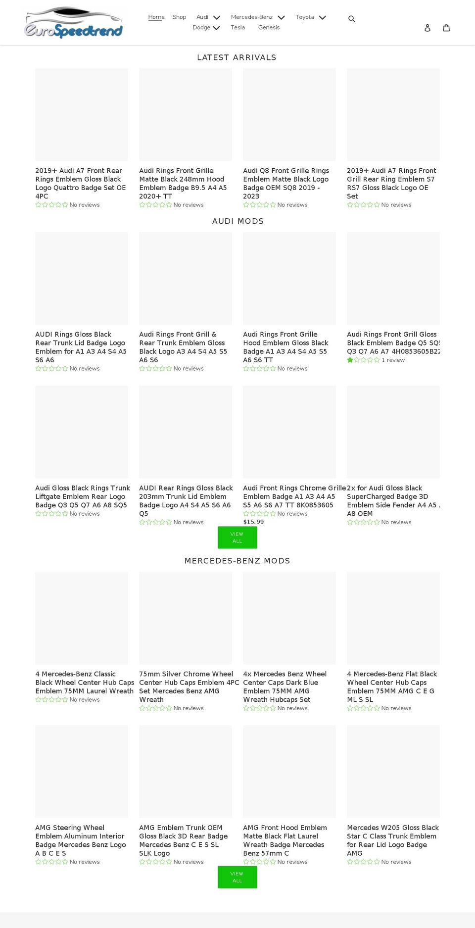 eurospeedtrend.com shopify website screenshot