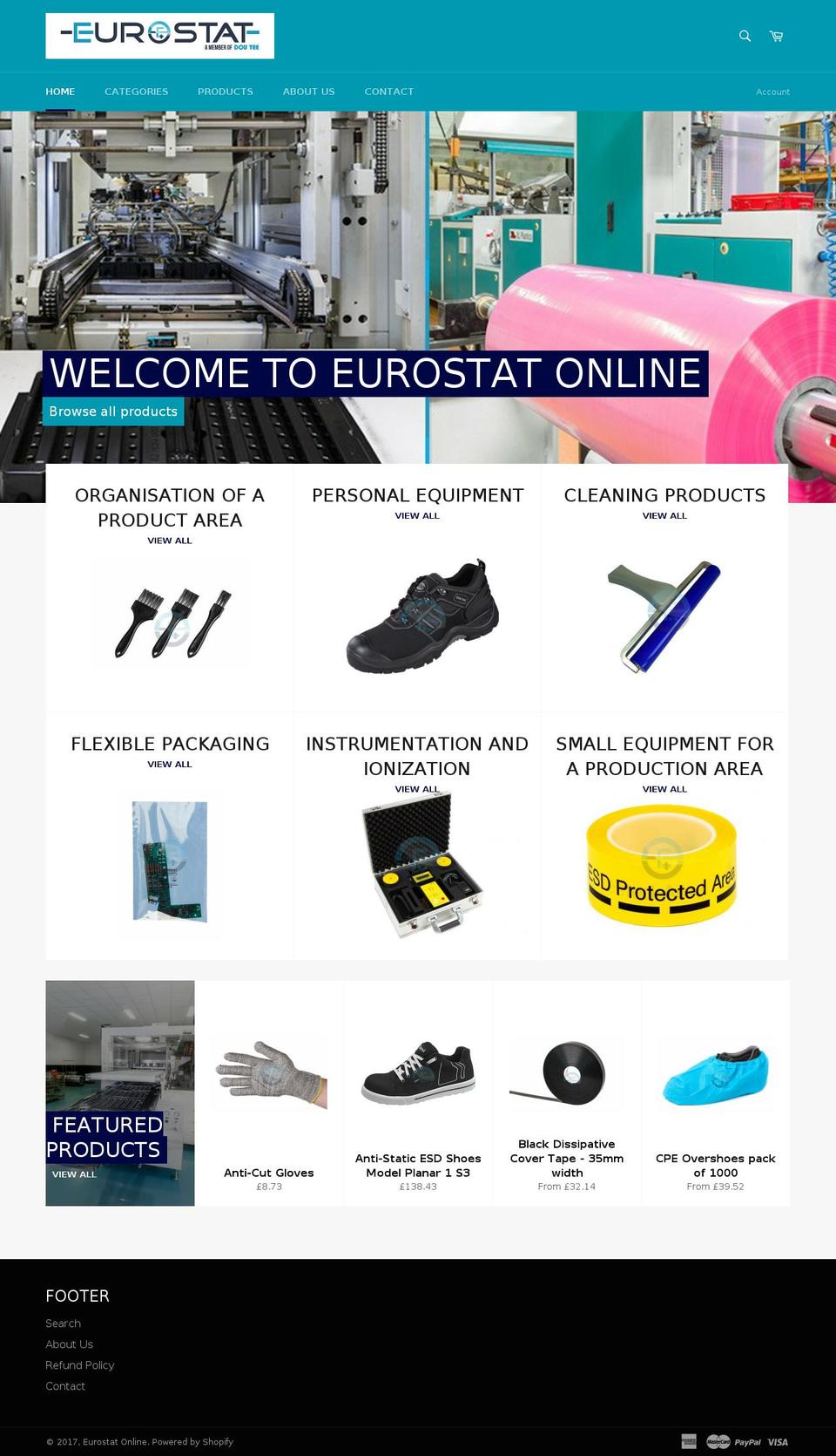 eurostatonline.com shopify website screenshot