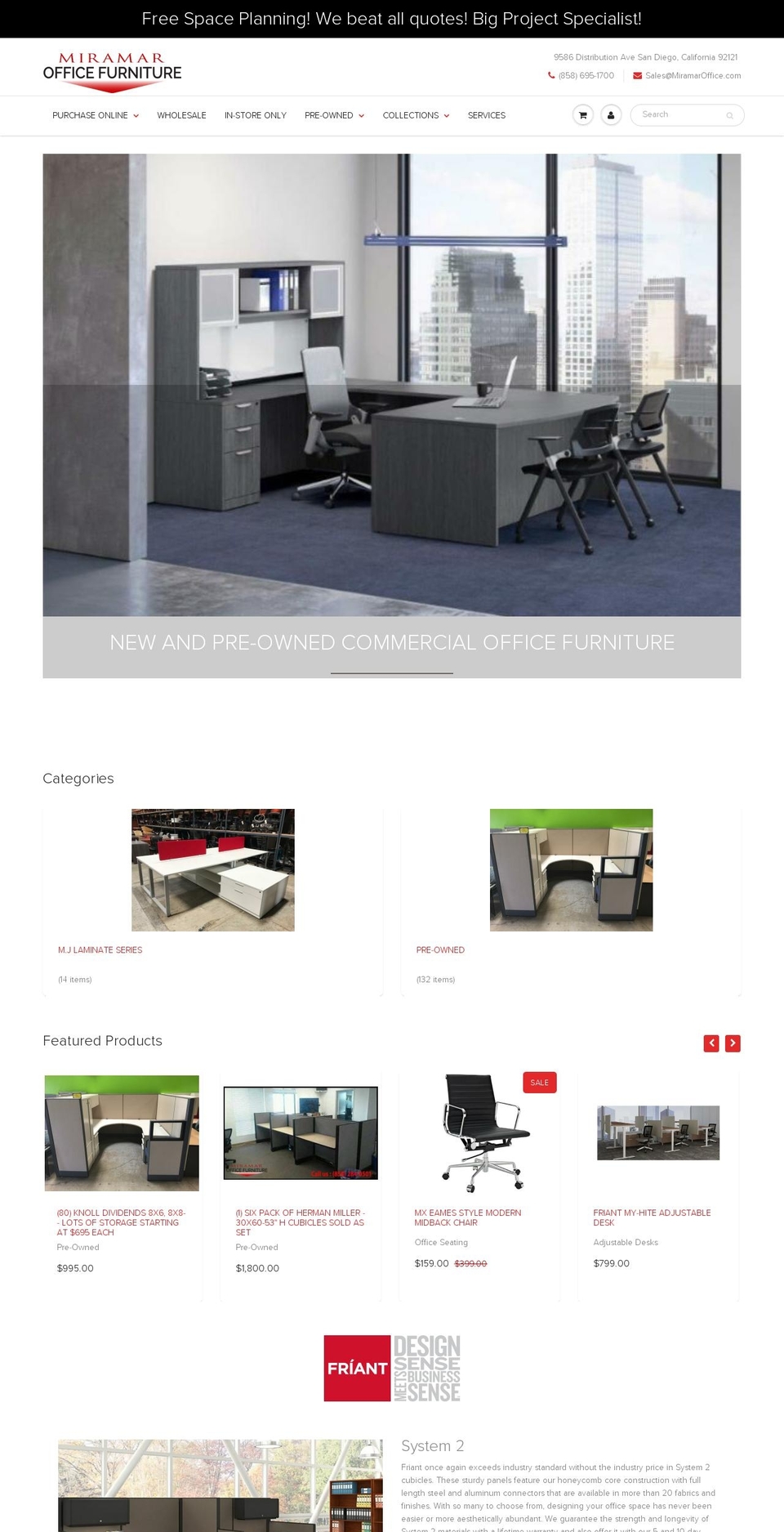 Miramar Office 2 - ShowTime Shopify theme site example eurotechofficechairs.com