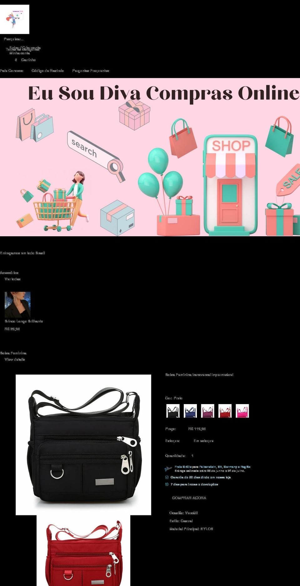 eusoudiva.com shopify website screenshot