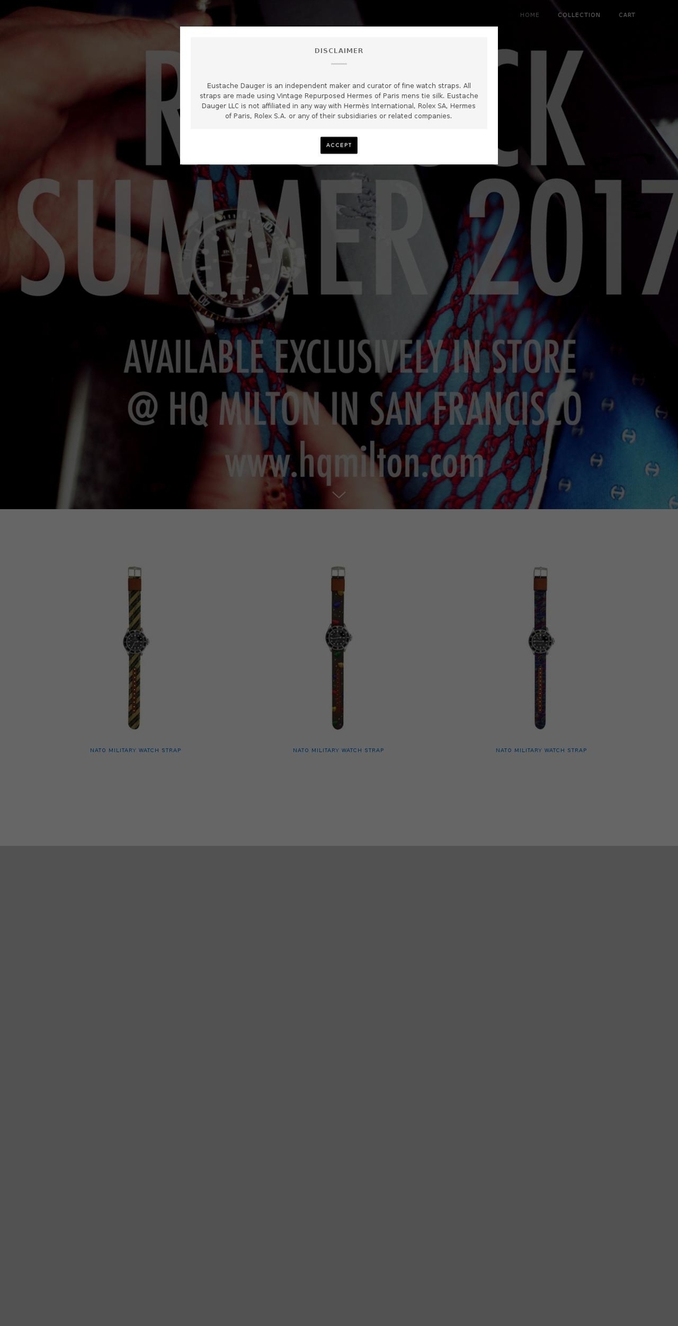 eustachedauger.com shopify website screenshot