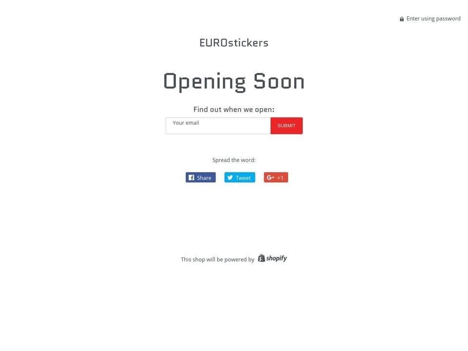 eusticker.com — Shopify storefront screenshot