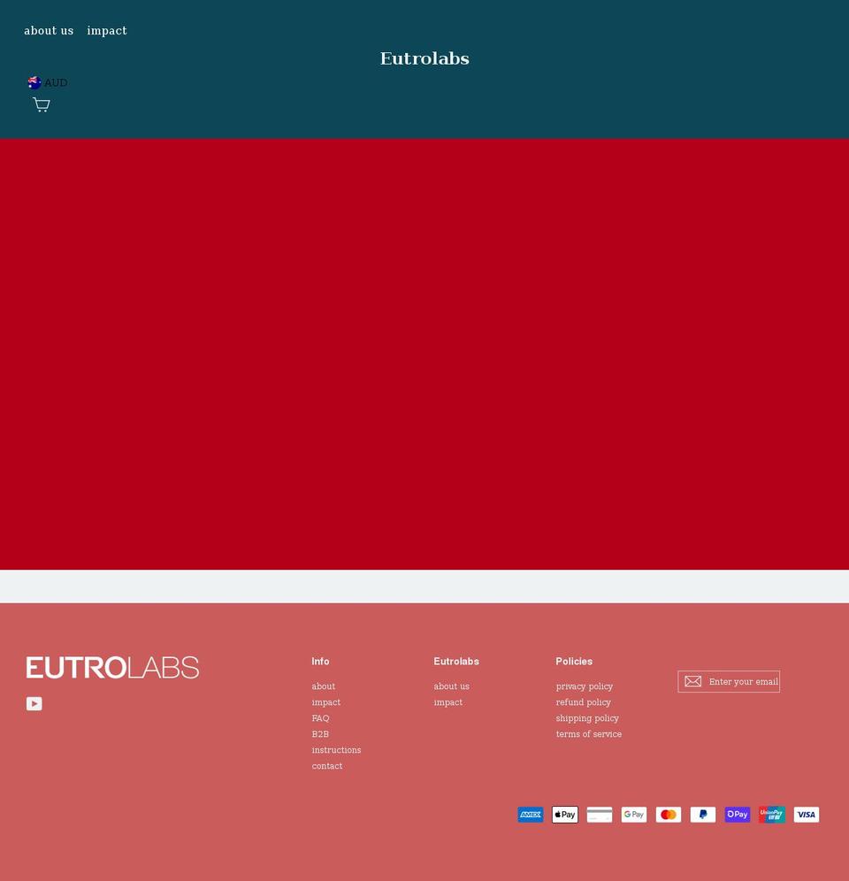 eutrolabs.com shopify website screenshot