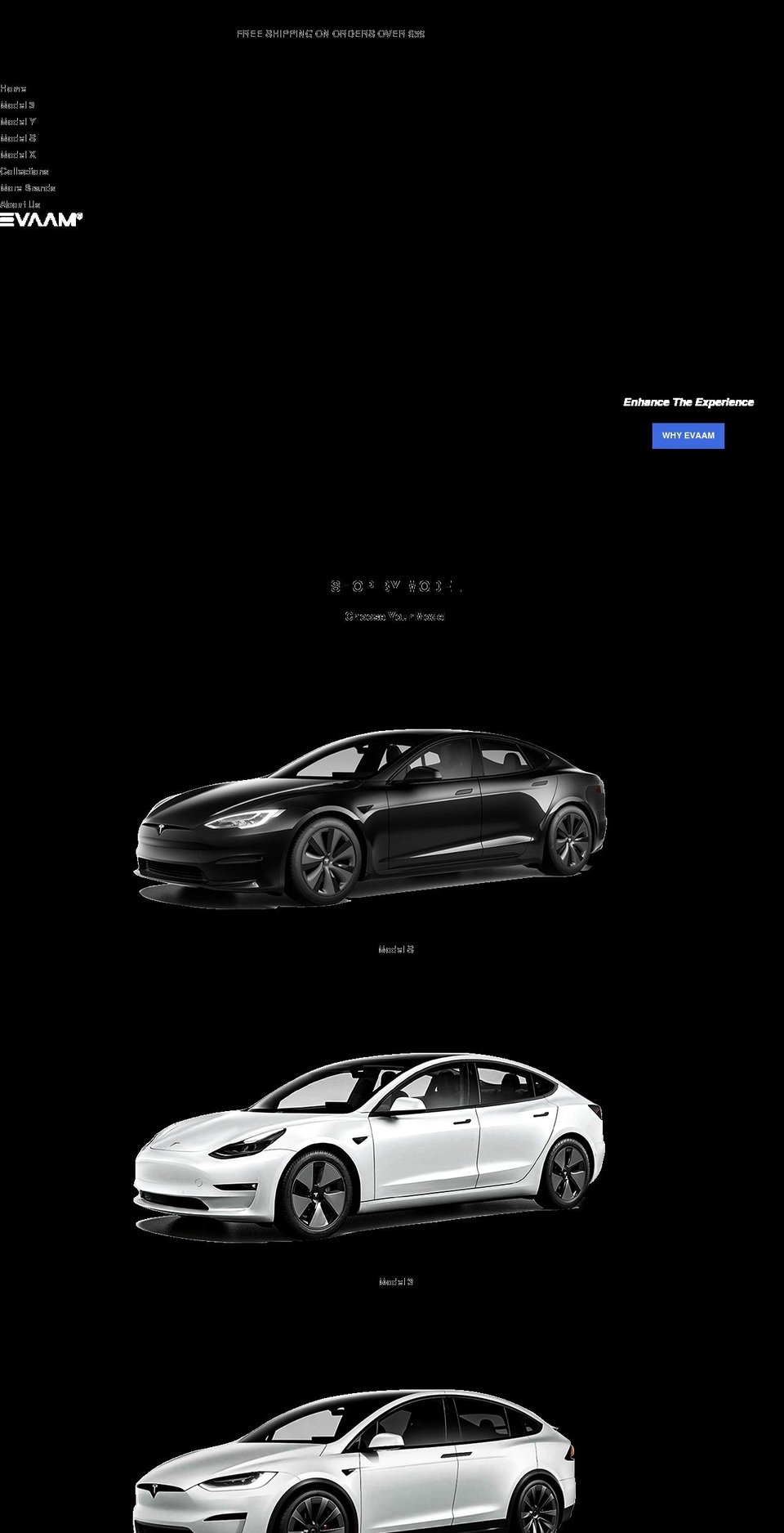 evaam.com shopify website screenshot