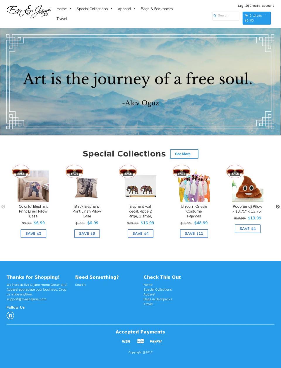 rs-sales-theme-2-1-master Shopify theme site example evaandjane.com