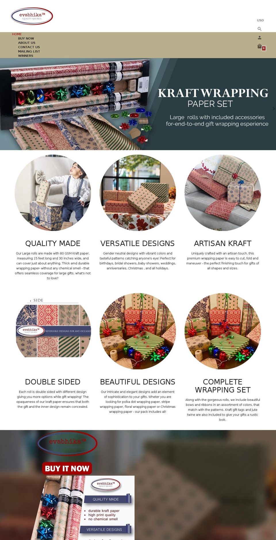 Evabhika Shopify theme site example evabhika.com