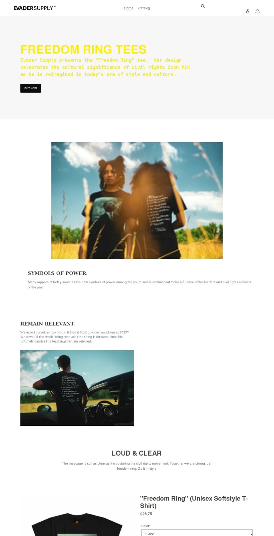 evadersupply.com shopify website screenshot