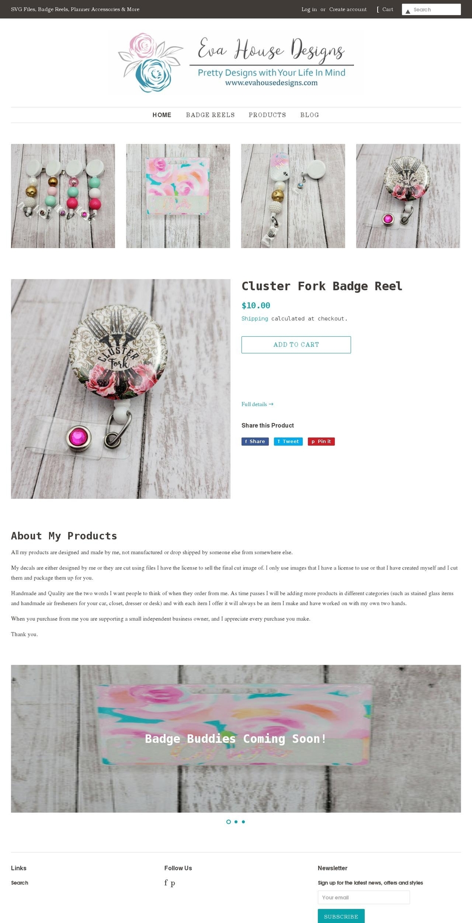 evahousedesigns.com shopify website screenshot