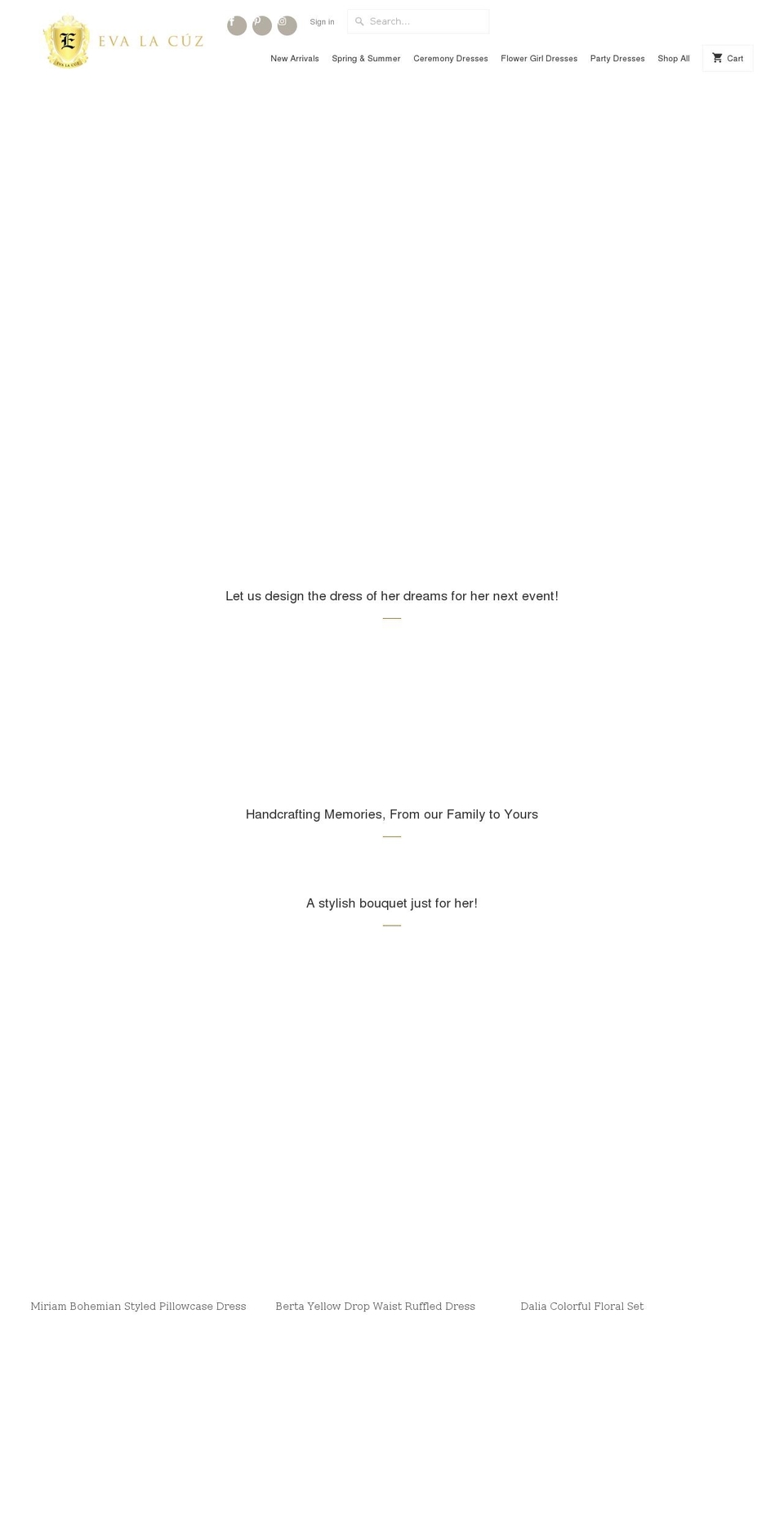 evalacuz.com shopify website screenshot
