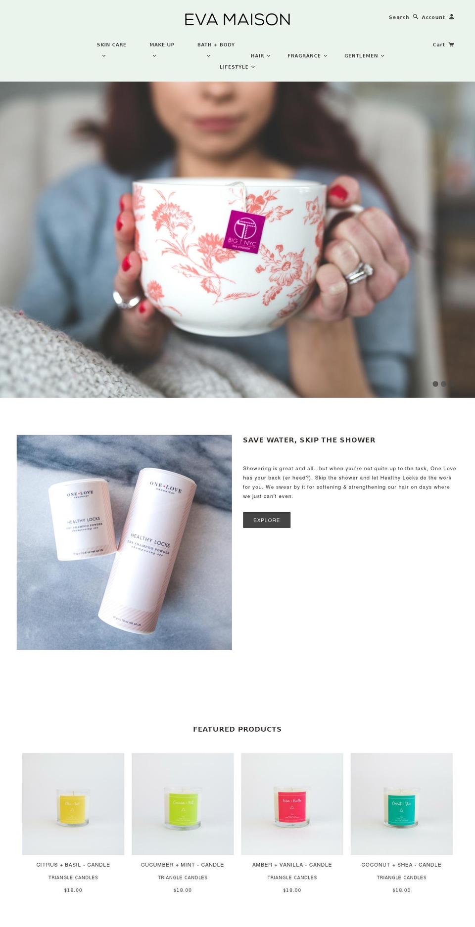 evamasion.com shopify website screenshot