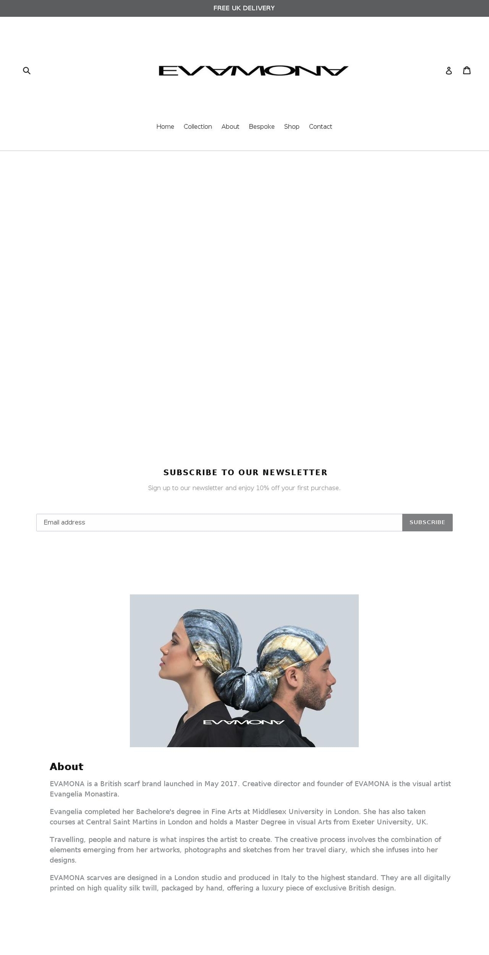 evamona.com — Shopify storefront screenshot