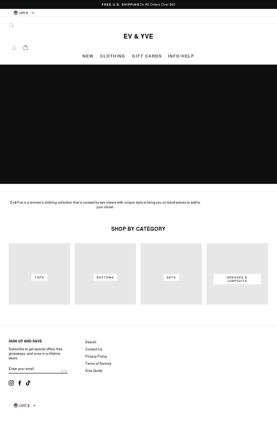 evandyve.com shopify website screenshot