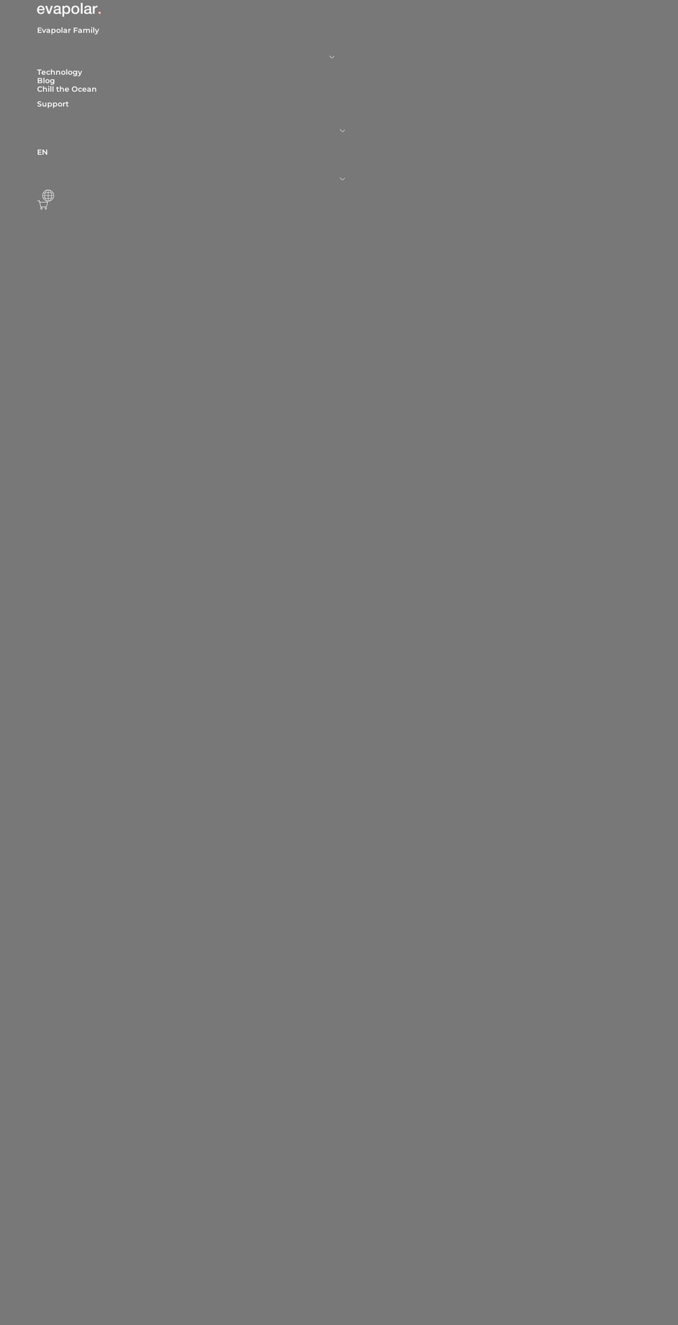 evapolar.com shopify website screenshot