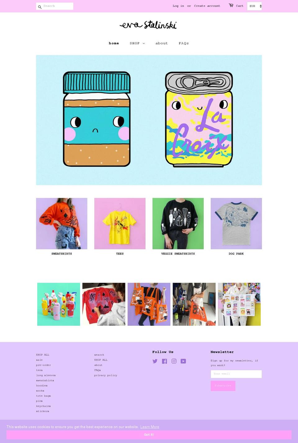 evastalinski.com — Shopify storefront screenshot