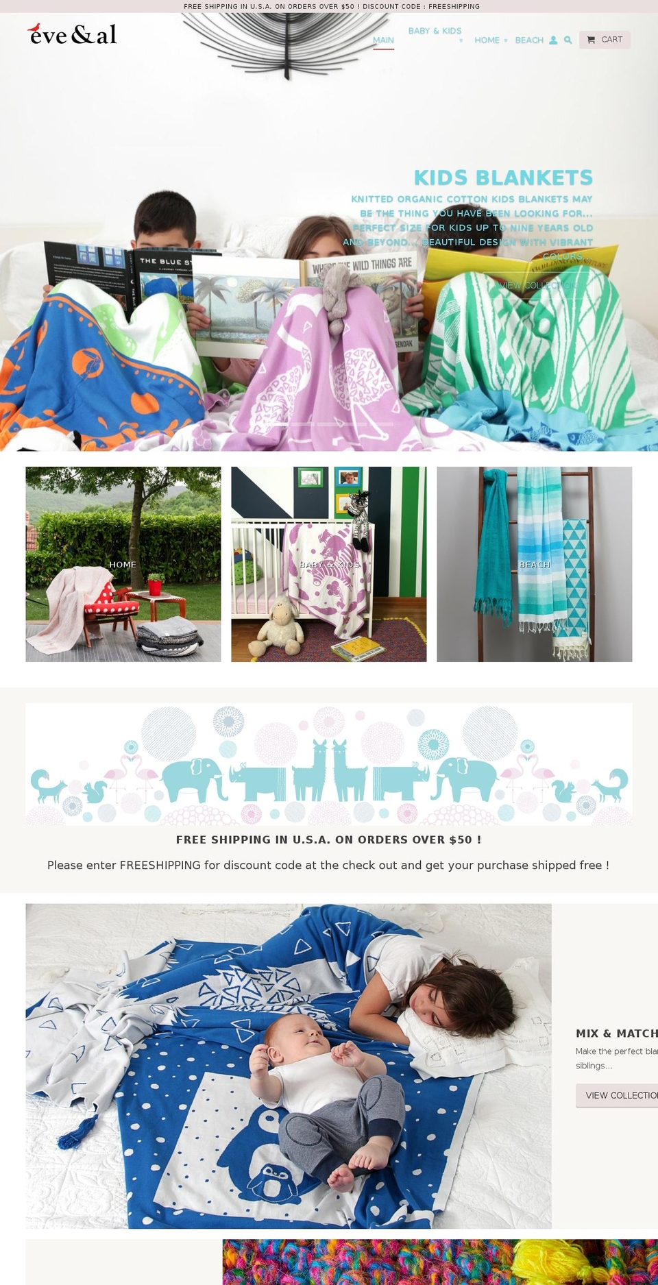 eveandal.com — Shopify storefront screenshot