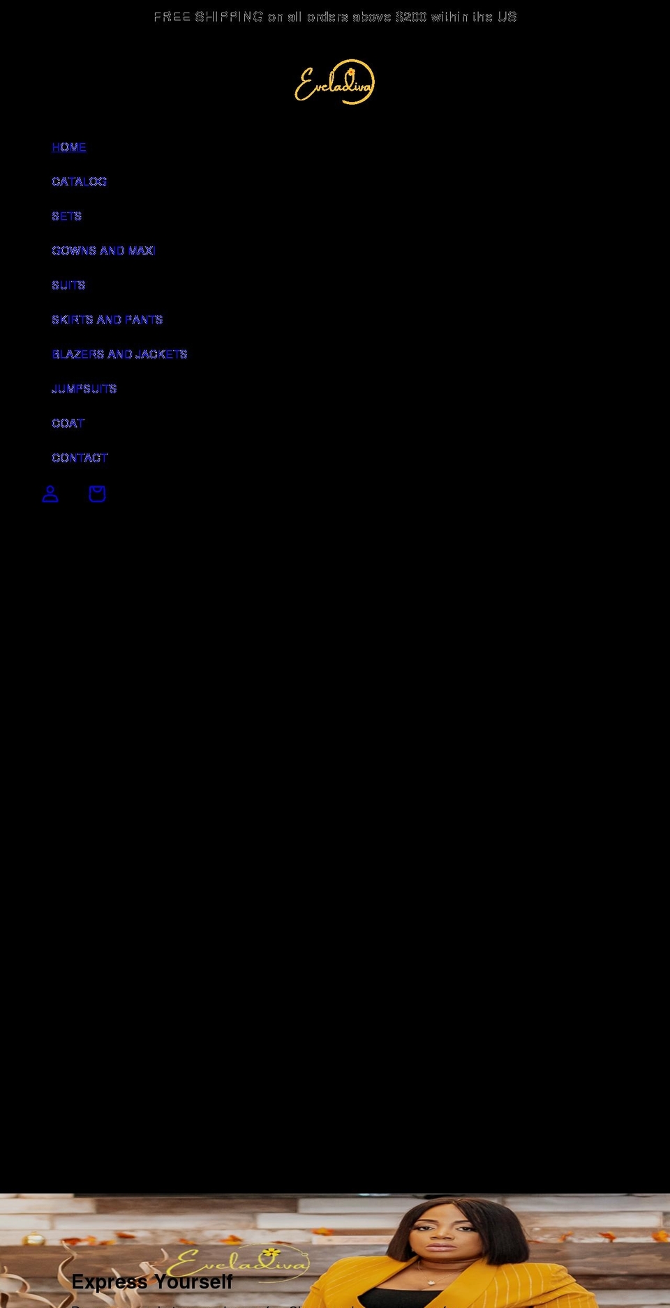 eveladiva.com shopify website screenshot