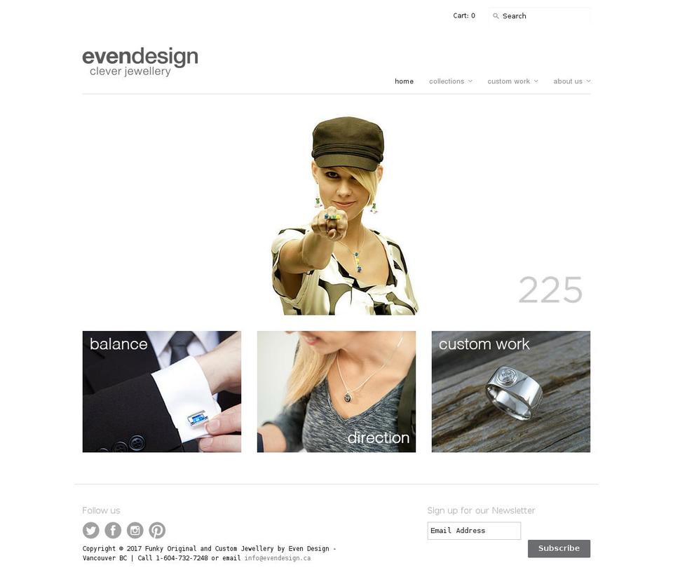 evendesign.ca shopify website screenshot